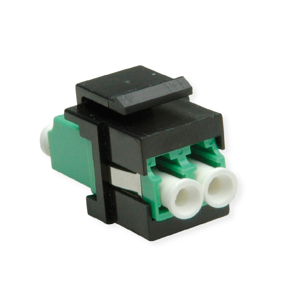 ROLINE Raccord optique LC/LC duplex monomode, Keystone, OS2, APC-Lire la description