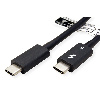 ROLINE Thunderbolt 5 Kabel, C-C, ST/ST, 80Gbit/s, 240W, passiv, schwarz, 1 m
