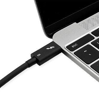 ROLINE Câble Thunderbolt 5 USB type C, M/M, 80Gbit/s, 240W, passif, noir, 0,8 m-Lire la description