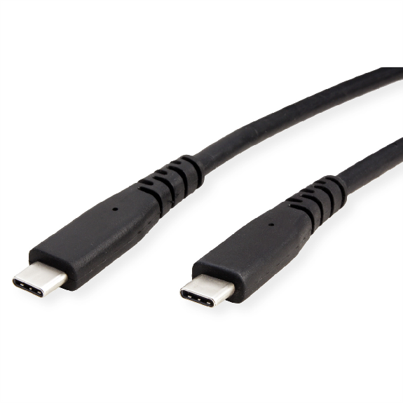 ROLINE Câble USB4 Gen2x2, CC, M/M, 240W, noir, 3 m-Lire la description