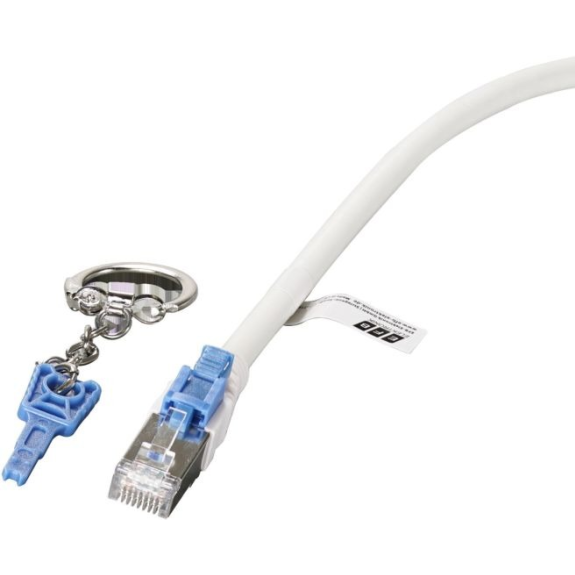 jetcat6-schlüssel Jetrics, Schlüssel blau für RJ45 Patchkabel Cat.6A S/FTP jetcat6-abschließbar-Leer más