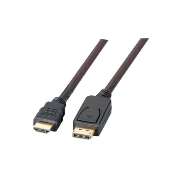 jetcon-DP-HDMI-03M Jetrics, DisplayPort/HDMI Kabel, Full HD, A-A Stecker-Stecker, 3m, schwarz-Leer más
