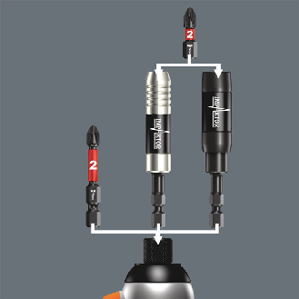 897/4 IMP R SB Impaktor Halter mit Ringmagnet und Sprengring, 1/4&quot-Beschreibung lesen