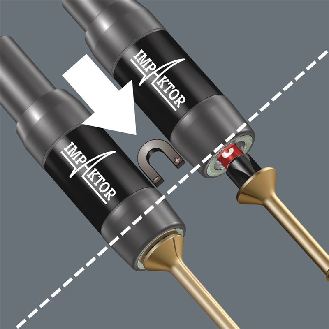 897/4 IMP R SB Impaktor Halter mit Ringmagnet und Sprengring, 1/4&quot-Beschreibung lesen