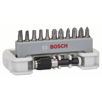 Bosch 11-tlg. Schrauberbit-Set inklusive Bithalter, PH, PZ, T, S, 25 mm-Beschreibung lesen
