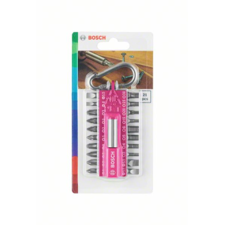 Bosch 21-teiliges Schrauberbit-Set mit Snap-hook, Pink-Beschreibung lesen