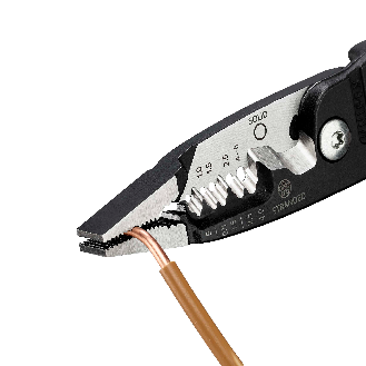 KNIPEX 13 71 200 ME Multifunktions-Elektrikerzange metrisches Modell mit Kunststoff überzogen schwarz atramentiert 200 mm-Beschreibung lesen