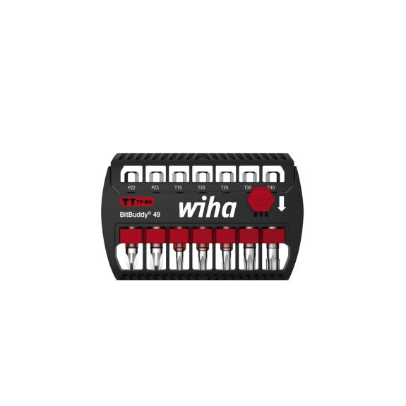Wiha Bit Set BitBuddy TY-Bit 49 mm Pozidriv, TORX 7-tlg. 1/4" E6,3 (42118)-Beschreibung lesen