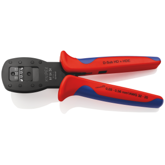 KNIPEX 97 54 24 Crimpzange für Miniaturstecker Parallelcrimp mit Mehrkomponenten-Hüllen brüniert 190 mm-Beschreibung lesen