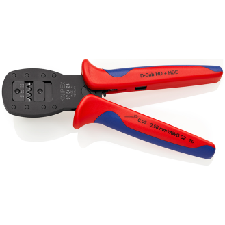 KNIPEX 97 54 24 Crimpzange für Miniaturstecker Parallelcrimp mit Mehrkomponenten-Hüllen brüniert 190 mm-Beschreibung lesen