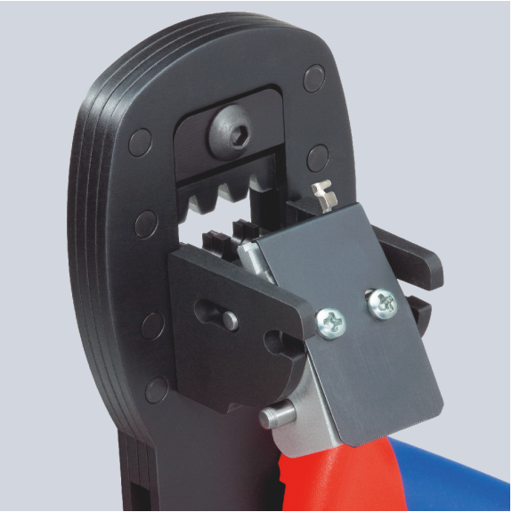 KNIPEX 97 54 24 Crimpzange für Miniaturstecker Parallelcrimp mit Mehrkomponenten-Hüllen brüniert 190 mm-Beschreibung lesen