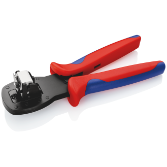 KNIPEX 97 54 24 Crimpzange für Miniaturstecker Parallelcrimp mit Mehrkomponenten-Hüllen brüniert 190 mm-Beschreibung lesen