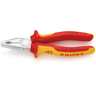 Kombinationszange VDE 180mm Nr.0306 SB Knipex-Beschreibung lesen