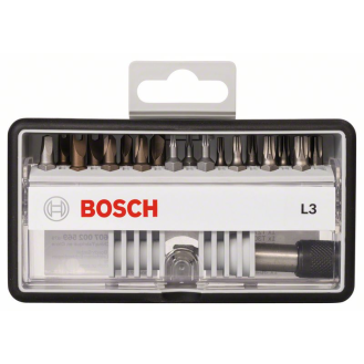 Bosch Schrauberbit-Set Robust Line L Extra-Hart, 18 + 1-teilig, 25 mm, Sicherh.-Beschreibung lesen