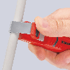 KNIPEX 16 20 16 SB Abmantelungswerkzeug mit Schleppklinge schlagfestes Kunststoffgehäuse 130 mm
