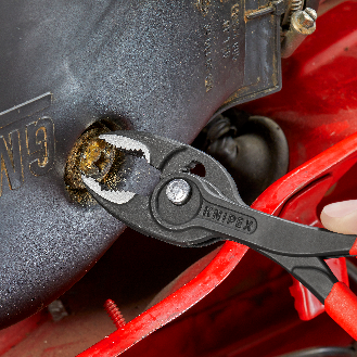 KNIPEX 82 01 200 SB TwinGrip Frontgreifzange mit rutschhemmendem Kunststoff überzogen schwarz atramentiert 200 mm-Beschreibung lesen