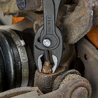 KNIPEX 82 01 200 SB TwinGrip Frontgreifzange mit rutschhemmendem Kunststoff überzogen schwarz atramentiert 200 mm-Beschreibung lesen