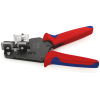 KNIPEX 12 12 12 Präzisions-Abisolierzange mit Formmessern mit Mehrkomponenten-Hüllen brüniert 195 mm