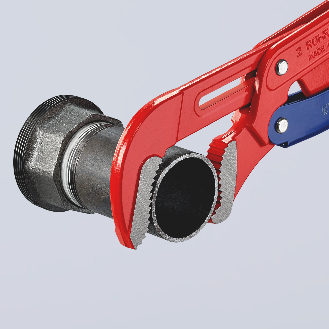 KNIPEX 83 60 020 Rohrzange S-Maul mit Schnelleinstellung rot pulverbeschichtet 560 mm-Beschreibung lesen