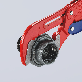 KNIPEX 83 60 020 Rohrzange S-Maul mit Schnelleinstellung rot pulverbeschichtet 560 mm-Beschreibung lesen