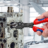 KNIPEX 82 02 200 SB TwinGrip Frontgreifzange mit Mehrkomponenten-Hüllen schwarz atramentiert 200 mm