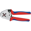 KNIPEX 97 52 65 A Vierdornpresszange für gedrehte Kontakte mit Mehrkomponenten-Hüllen verchromt 250 mm