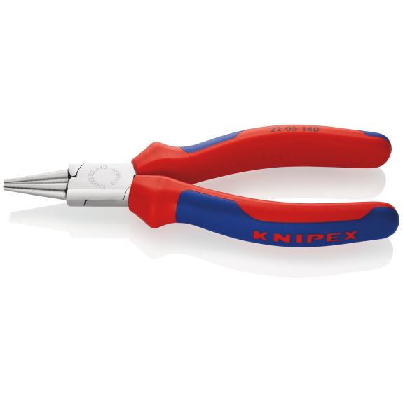 Rundzange verchromt mit Griffen mit PVC-Überzug 140mm KNIPEX Rundzange verchromt mit Griffen mit PVC-Überzug 140mm KNIPEX-Beschreibung lesen