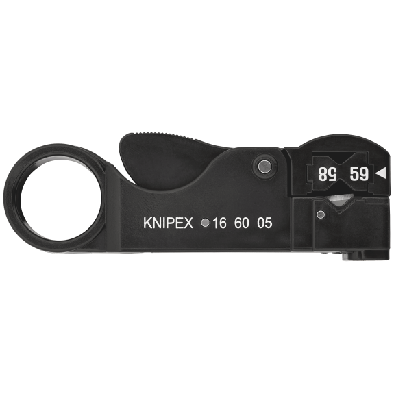 KNIPEX 16 60 05 SB Abisolierwerkzeug für Koaxialkabel  105 mm-Beschreibung lesen