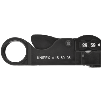 KNIPEX 16 60 05 SB Abisolierwerkzeug für Koaxialkabel  105 mm-Beschreibung lesen