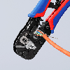 KNIPEX 97 51 13 Crimpzange für RJ45-Westernstecker mit Mehrkomponenten-Hüllen brüniert 190 mm