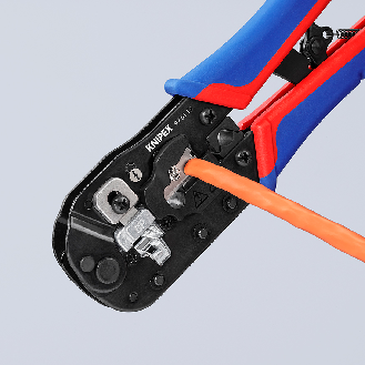 KNIPEX 97 51 13 Crimpzange für RJ45-Westernstecker mit Mehrkomponenten-Hüllen brüniert 190 mm-Beschreibung lesen