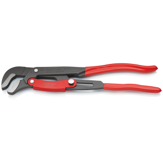 KNIPEX 83 61 015 Rohrzange S-Maul mit Schnelleinstellung mit Kunststoff überzogen grau pulverbeschichtet 420 mm-Beschreibung lesen