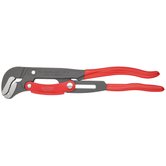 KNIPEX 83 61 015 Rohrzange S-Maul mit Schnelleinstellung mit Kunststoff überzogen grau pulverbeschichtet 420 mm-Beschreibung lesen