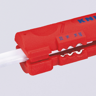 KNIPEX 16 64 125 SB Abmantelungswerkzeug für Flach- und Rundkabel  125 mm-Beschreibung lesen