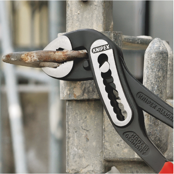 KNIPEX 88 01 250 SB Alligator Wasserpumpenzange mit rutschhemmendem Kunststoff überzogen schwarz atramentiert 250 mm (SB-Karte/Blister)-Beschreibung lesen