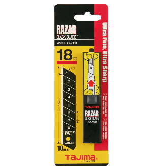 Tajima Razar Black Cutterklingen 18 Mm Spender Mit 10 Klingen Sb-Karte-Beschreibung lesen