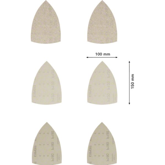 Bosch EXPERT M480 Schleifnetz-Set, 100 x 150 mm, 10 Stck. Fr Multischleifer-Beschreibung lesen