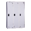 Vestiaire en kit pour industrie salissante, 3 colonnes, gris