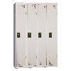 Vestiaire industrie propre - En kit - Gris - 4 colonnes - Largeur 120cm