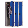 Vestiaire industrie propre - En kit - Bleu - 4 colonnes - Largeur 120cm