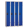 Vestiaire industrie propre - En kit - Bleu - 4 colonnes - Largeur 120cm
