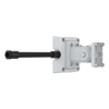 AXIS T91R61 WALL MOUNT, Wandarm, neigbar, für AXIS D2110-VE, inkl. Anschlussdose und Kabelschlauch, weiß