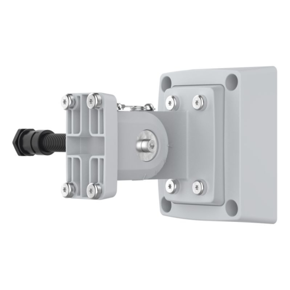 AXIS T91R61 WALL MOUNT, Wandarm, neigbar, für AXIS D2110-VE, inkl. Anschlussdose und Kabelschlauch, weiß-Beschreibung lesen