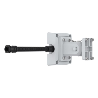 AXIS T91R61 WALL MOUNT, Wandarm, neigbar, für AXIS D2110-VE, inkl. Anschlussdose und Kabelschlauch, weiß-Beschreibung lesen
