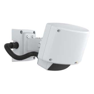 AXIS T91R61 WALL MOUNT, Wandarm, neigbar, für AXIS D2110-VE, inkl. Anschlussdose und Kabelschlauch, weiß-Beschreibung lesen