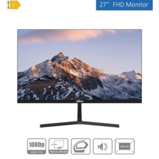 Dahua - LM27-B200S-B3-V - 27" Full-HD Monitor, - 68,58cm ( 27" ) Diagonale - Full HD 1920x1080 / 100Hz - Video Eingang-Beschreibung lesen