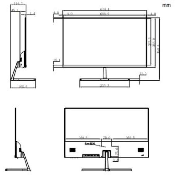 Dahua - LM27-B200S-B3-V - 27" Full-HD Monitor, - 68,58cm ( 27" ) Diagonale - Full HD 1920x1080 / 100Hz - Video Eingang-Beschreibung lesen