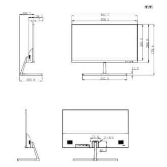 Dahua - LM22-B200S-B3-V - 21.45" Full-HD Monitor, - 54,48cm ( 21,45" ) Diagonale - Full HD 1920x1080 / 100Hz - Video Ei-Beschreibung lesen