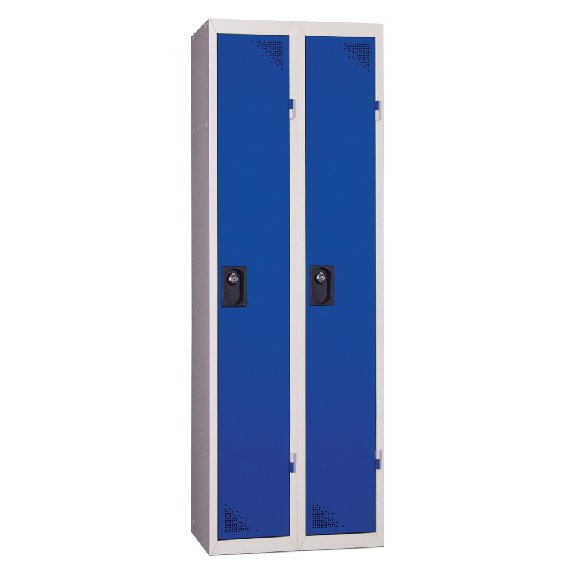 Vestiaire industrie propre - Monobloc - Bleu - 2 colonnes - Largeur 60cm Vestiaire industrie propre - Monobloc - Bleu - 2 colonnes - Largeur 60cm-Lire la description