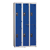 Vestiaires 2 cases x 3 colonnes - En kit - Bleu - Largeur 90cm